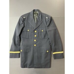 US Army Infantry Officer Dress Blue Coat Service Uniform Jacket Size 38R